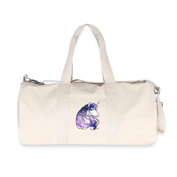 Einhorn - Recycelte Canvas-Sporttasche von Stanley/Stella - Naturweiß - Vorne