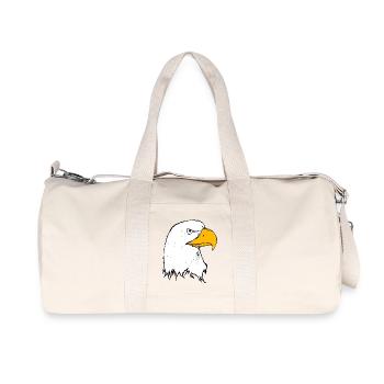 adler eagle bussard falke habicht hawk falcon17 - Recycelte Canvas-Sporttasche von Stanley/Stella - Naturweiß - Vorne