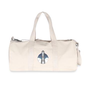 phare - Sac de sport en toile recyclée Stanley/Stella - blanc naturel - Devant