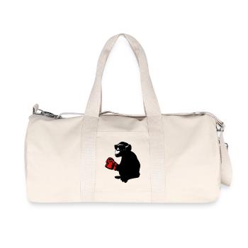 boxer monkey - Recycelte Canvas-Sporttasche von Stanley/Stella - Naturweiß - Vorne