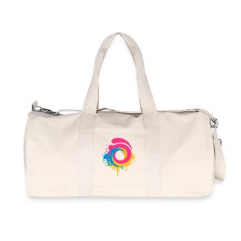 A colorful swirl - Recycled Canvas Sports Bag by Stanley/Stella - natural - Front