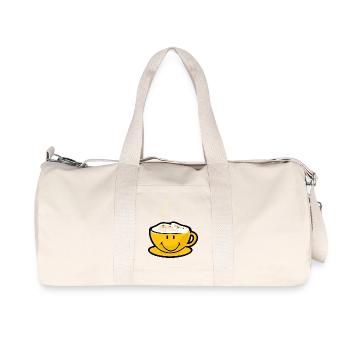 Smiley Capuccino - Recycled Canvas Sports Bag by Stanley/Stella - natural - Front