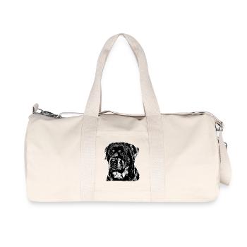 Rottweiler chien chien chien de garde chien de combat chiens - Sac de sport en toile recyclée Stanley/Stella - blanc naturel - Devant