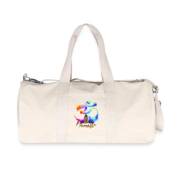Namaste Bow Iris Buddha - Recycled Canvas Sports Bag by Stanley/Stella - natural - Front