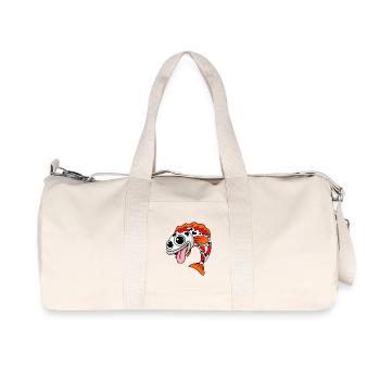 Japanese Koi Fish Illustration Gift - Recycled Canvas Sports Bag by Stanley/Stella - natural - Front