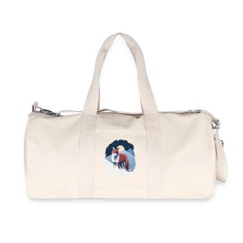 Fox in the snow - Recycled Canvas Sports Bag by Stanley/Stella - natural - Front