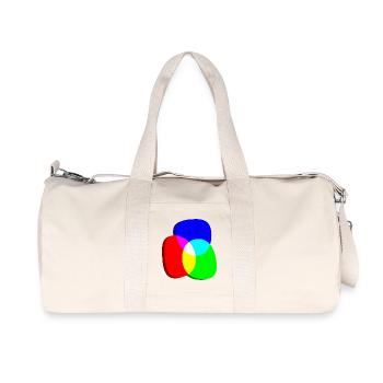 Roues chromatiques RGB excentriques - Sac de sport en toile recyclée Stanley/Stella - blanc naturel - Devant