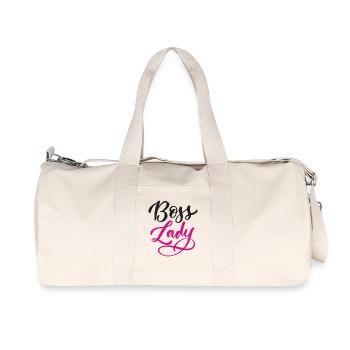 Lady Bos-s - Recycelte Canvas-Sporttasche von Stanley/Stella - Naturweiß - Vorne
