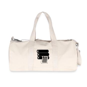 Printing logo - Recycled Canvas Sports Bag by Stanley/Stella - natural - Front