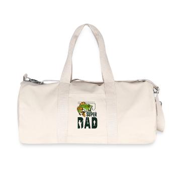 Super Dad Pêcheur - Sac de sport en toile recyclée Stanley/Stella - blanc naturel - Devant
