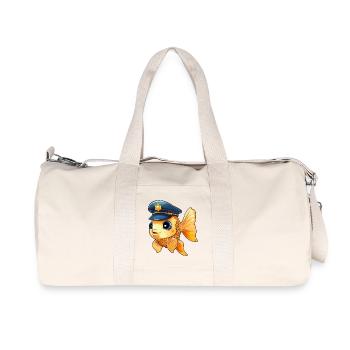 Fish Police - Recycled Canvas Sports Bag by Stanley/Stella - natural - Front