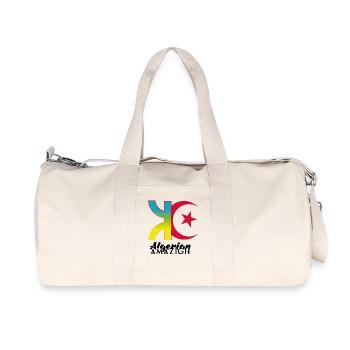 algerian amazigh - Sac de sport en toile recyclée Stanley/Stella - blanc naturel - Devant