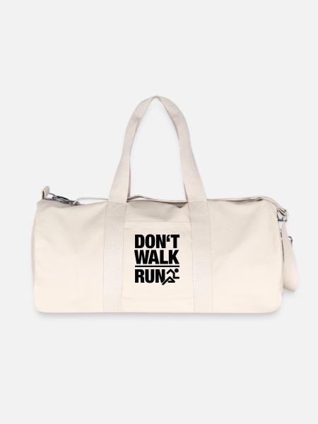 Ne marchez pas, courez - Sac de sport en toile recyclée Stanley/Stella - blanc naturel