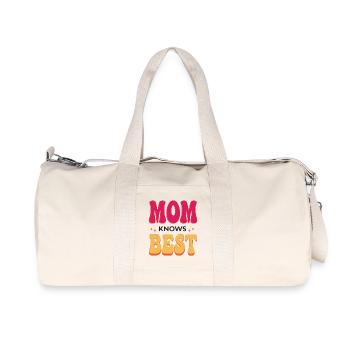 Mom Knows Best - Recycled Canvas Sports Bag by Stanley/Stella - natural - Front