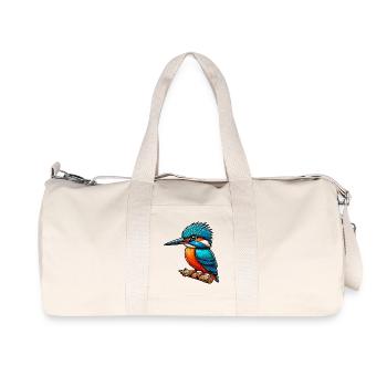 Eisvogel - Recycelte Canvas-Sporttasche von Stanley/Stella - Naturweiß - Vorne