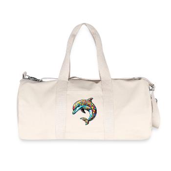 Dolphin - Recycled Canvas Sports Bag by Stanley/Stella - natural - Front