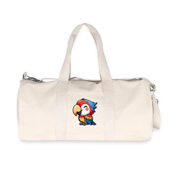 Papagei - Recycelte Canvas-Sporttasche von Stanley/Stella - Naturweiß - Vorne