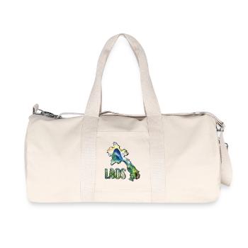 Carte à l’aquarelle du Laos - Sac de sport en toile recyclée Stanley/Stella - blanc naturel - Devant