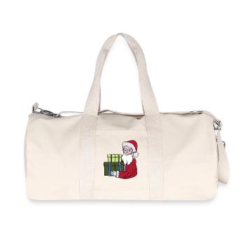 Geschenke des Weihnachtsmannes für Sie - Recycelte Canvas-Sporttasche von Stanley/Stella - Naturweiß - Vorne