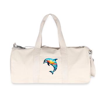 Dolphin - Recycled Canvas Sports Bag by Stanley/Stella - natural - Front