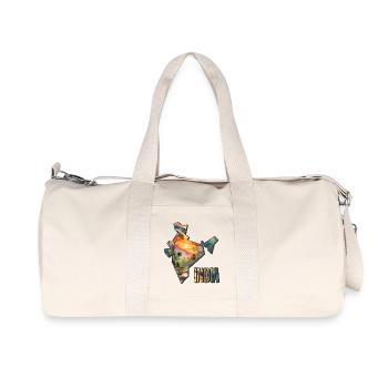 Aquarell Landkarte Indien - Recycelte Canvas-Sporttasche von Stanley/Stella - Naturweiß - Vorne