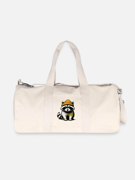 Waschbär - Recycelte Canvas-Sporttasche von Stanley/Stella - Naturweiß