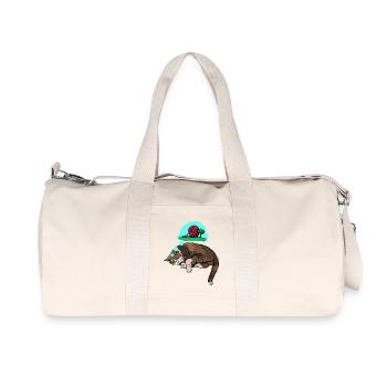 Cat s dream - Recycelte Canvas-Sporttasche von Stanley/Stella - Naturweiß - Vorne