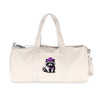 Waschbär - Recycelte Canvas-Sporttasche von Stanley/Stella - Naturweiß - Vorne