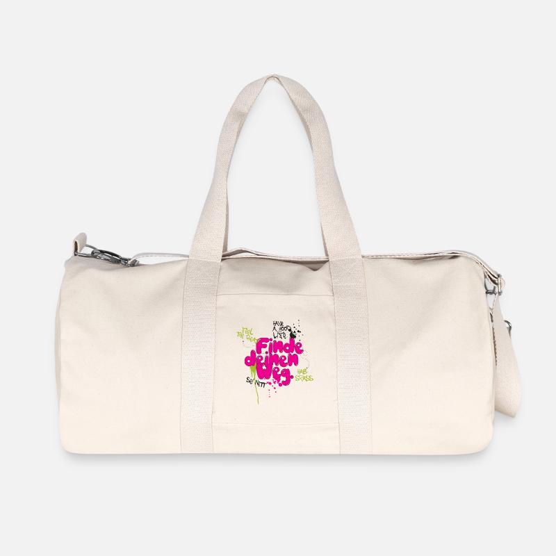 Finde deinen weg - Recycelte Canvas-Sporttasche von Stanley/Stella - Naturweiß