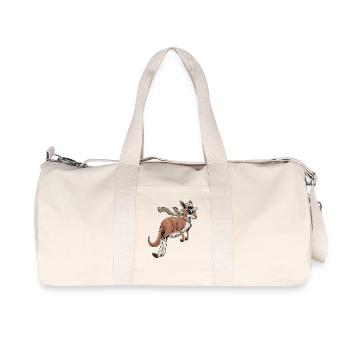 Kangourou élégant - Sac de sport en toile recyclée Stanley/Stella - blanc naturel - Devant