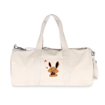 Osterhase - Recycelte Canvas-Sporttasche von Stanley/Stella - Naturweiß - Vorne