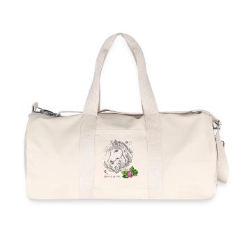 Écolier - Sac de sport en toile recyclée Stanley/Stella - blanc naturel - Devant