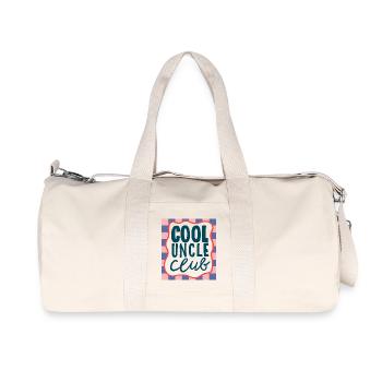 Cool Uncle Club Badge - Recycled Canvas Sports Bag by Stanley/Stella - natural - Front