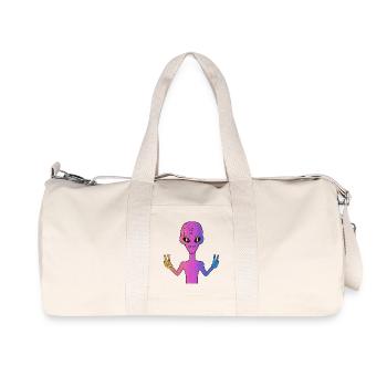 Paix Alien - Sac de sport en toile recyclée Stanley/Stella - blanc naturel - Devant