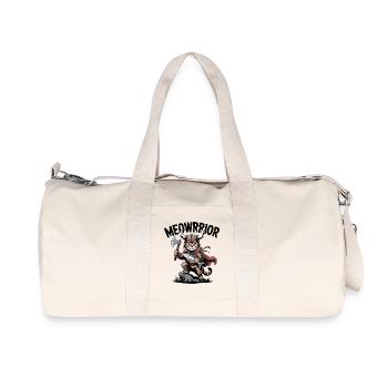 Meowrrior Wikingerkatzen-Krieger - Recycelte Canvas-Sporttasche von Stanley/Stella - Naturweiß - Vorne