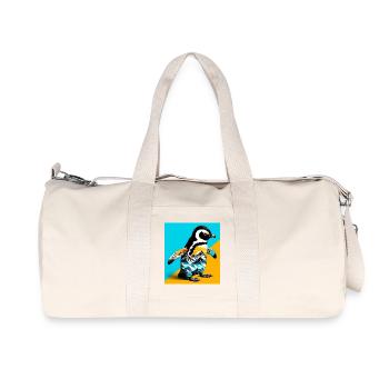 pingouin - Sac de sport en toile recyclée Stanley/Stella - blanc naturel - Devant