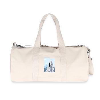 Climbing Papierberge - Recycled Canvas Sports Bag by Stanley/Stella - natural - Front