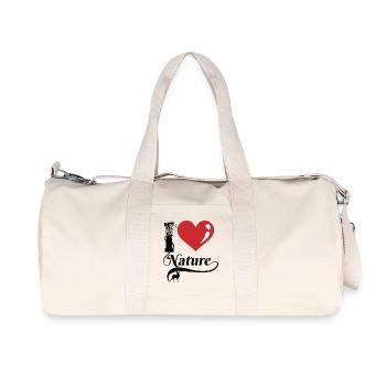 I Love Nature - Recycled Canvas Sports Bag by Stanley/Stella - natural - Front