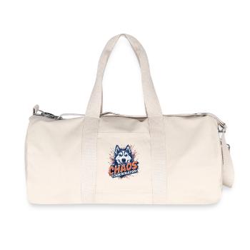 Chaos Coordinator - Funny Husky Saying for Dog - Recycled Canvas Sports Bag by Stanley/Stella - natural - Front