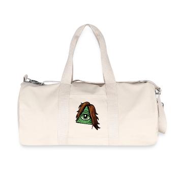 Haariminati – Das haarigste Geheimnis - Recycelte Canvas-Sporttasche von Stanley/Stella - Naturweiß - Vorne