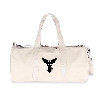 Angel angel wings silhouette simple - Recycled Canvas Sports Bag by Stanley/Stella - natural - Front
