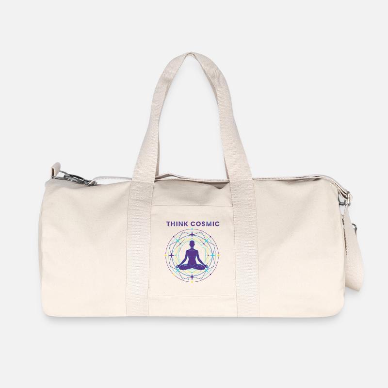 Kosmische Meditation - Recycelte Canvas-Sporttasche von Stanley/Stella - Naturweiß