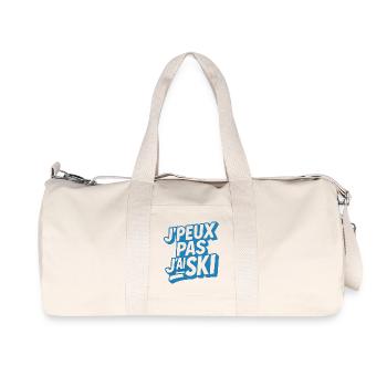 Ski | Skieur | Montagne - Sac de sport en toile recyclée Stanley/Stella - blanc naturel - Devant