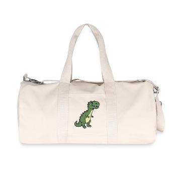 Dinosaur - Recycled Canvas Sports Bag by Stanley/Stella - natural - Front