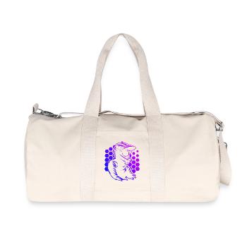 Motif minimaliste du motocross - Sac de sport en toile recyclée Stanley/Stella - blanc naturel - Devant