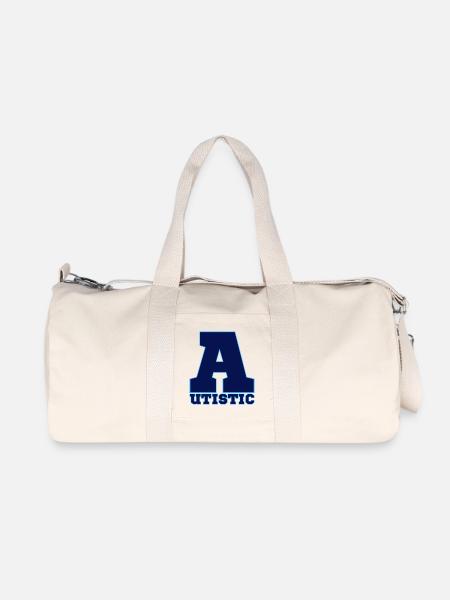 autistic - Recycled Canvas Sports Bag by Stanley/Stella - natural