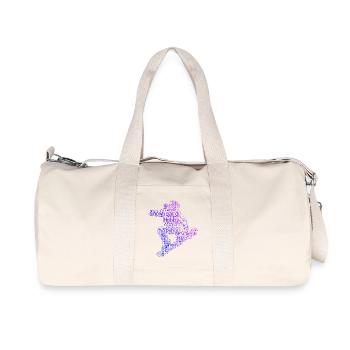 Coole Snowboard Inspiration - Recycelte Canvas-Sporttasche von Stanley/Stella - Naturweiß - Vorne