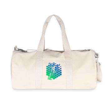 Handball Motiv mit Wiedererkennungswert fuer - Recycelte Canvas-Sporttasche von Stanley/Stella - Naturweiß - Vorne