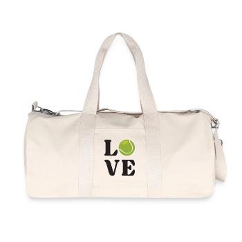 Amateur de tennis - Sac de sport en toile recyclée Stanley/Stella - blanc naturel - Devant