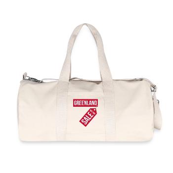 Groenland Non à vendre - Sac de sport en toile recyclée Stanley/Stella - blanc naturel - Devant